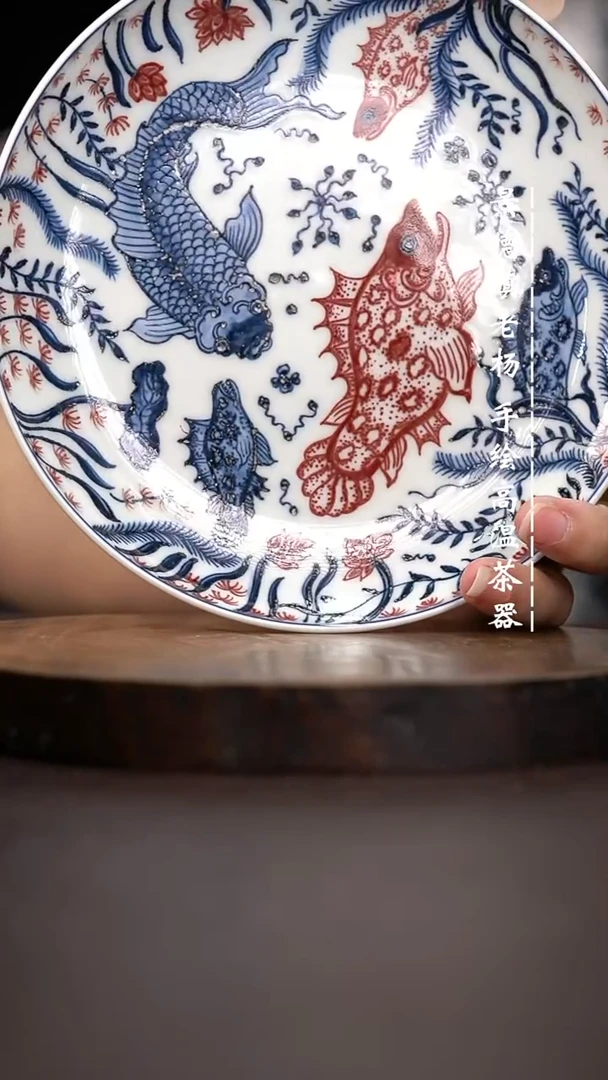 现代瓷全手绘茶具