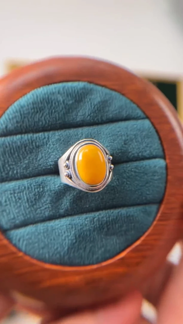 【闪购商品】蜜蜡戒指未镶嵌噶玛家