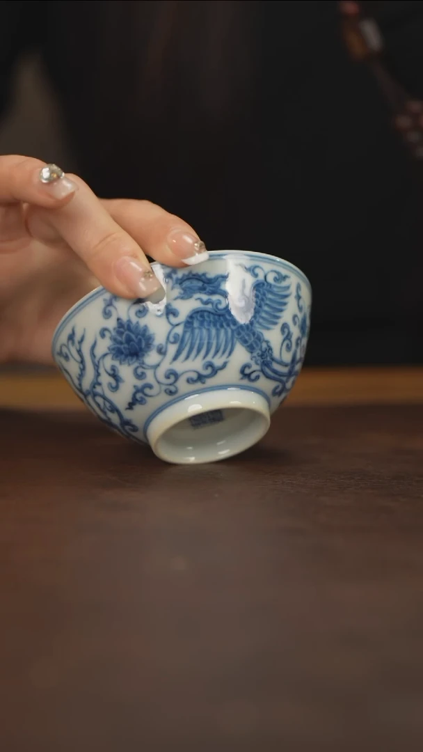 【闪购商品】博瑞堂青花凤纹碗