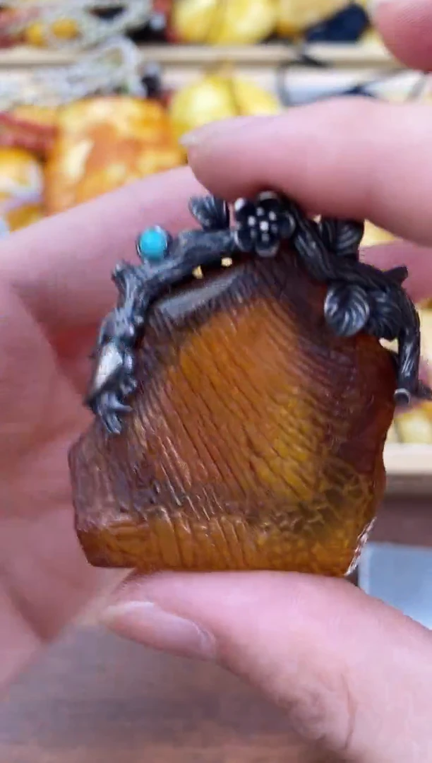 裸石琥珀未镶嵌天然琥珀蜜蜡