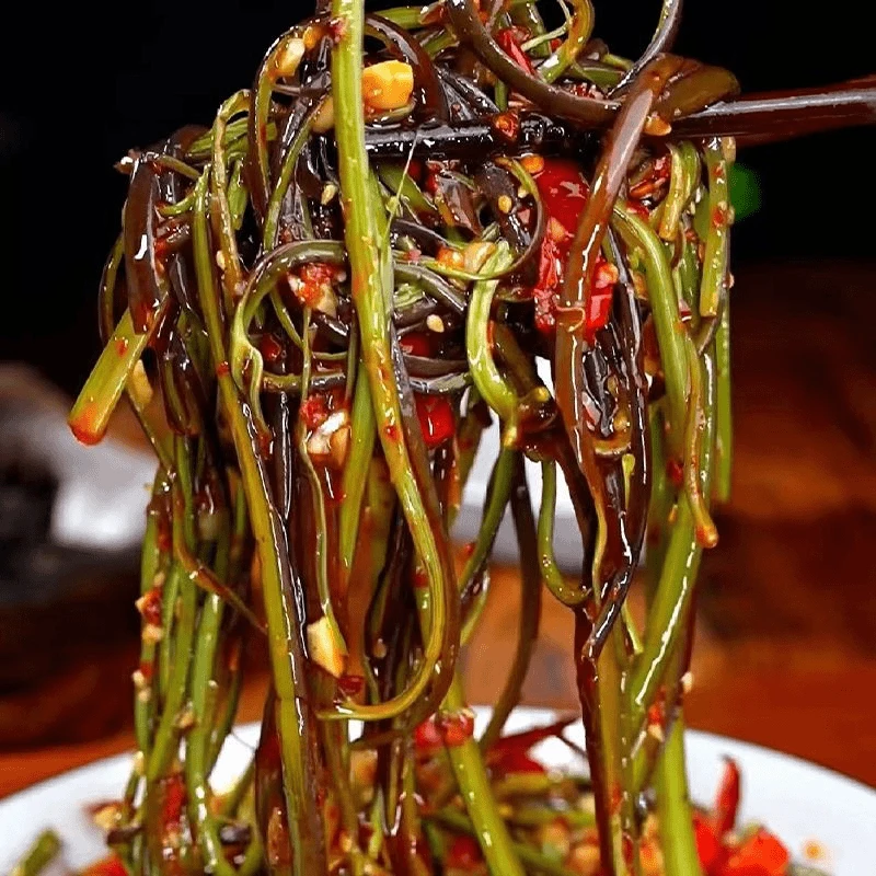 【 太脆爽了！】蕨菜贡菜香辣脆爽下饭菜即食开味剁椒农家风味麻辣菜