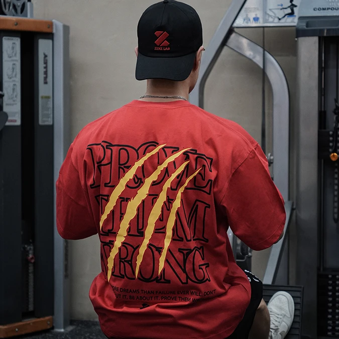 ZEKE LAB「撕裂证明」原创训练短袖男女 柔软抗皱面料休闲运动T恤