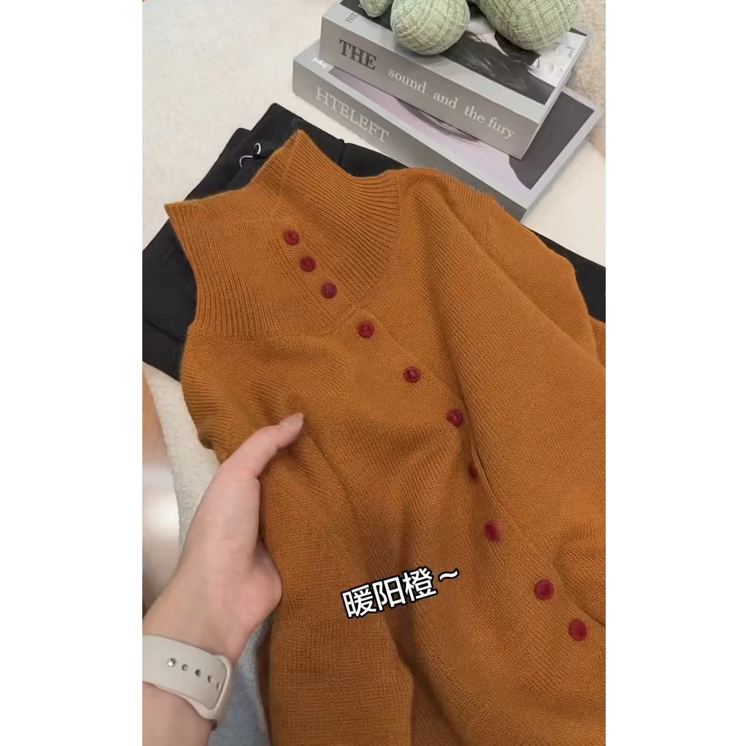 今年超火韩系氛围感穿搭开衫上衣2026早春爆款新款减龄显瘦针织衫