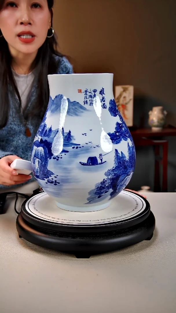 摆件陶景德镇手绘陶瓷24