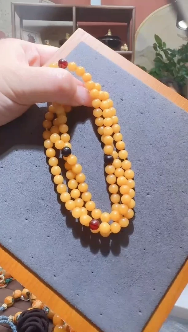 蜜蜡颈饰未镶嵌274天然蜜蜡珠宝奇石全都保真