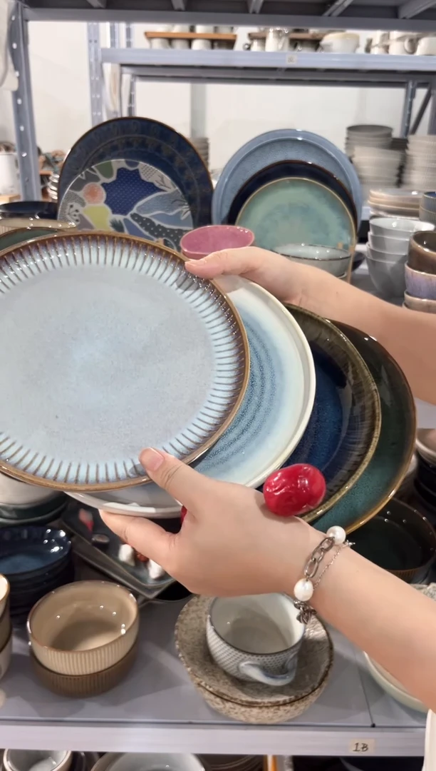 瓷片外贸尾货瑕疵满20包邮X4 小盘组合