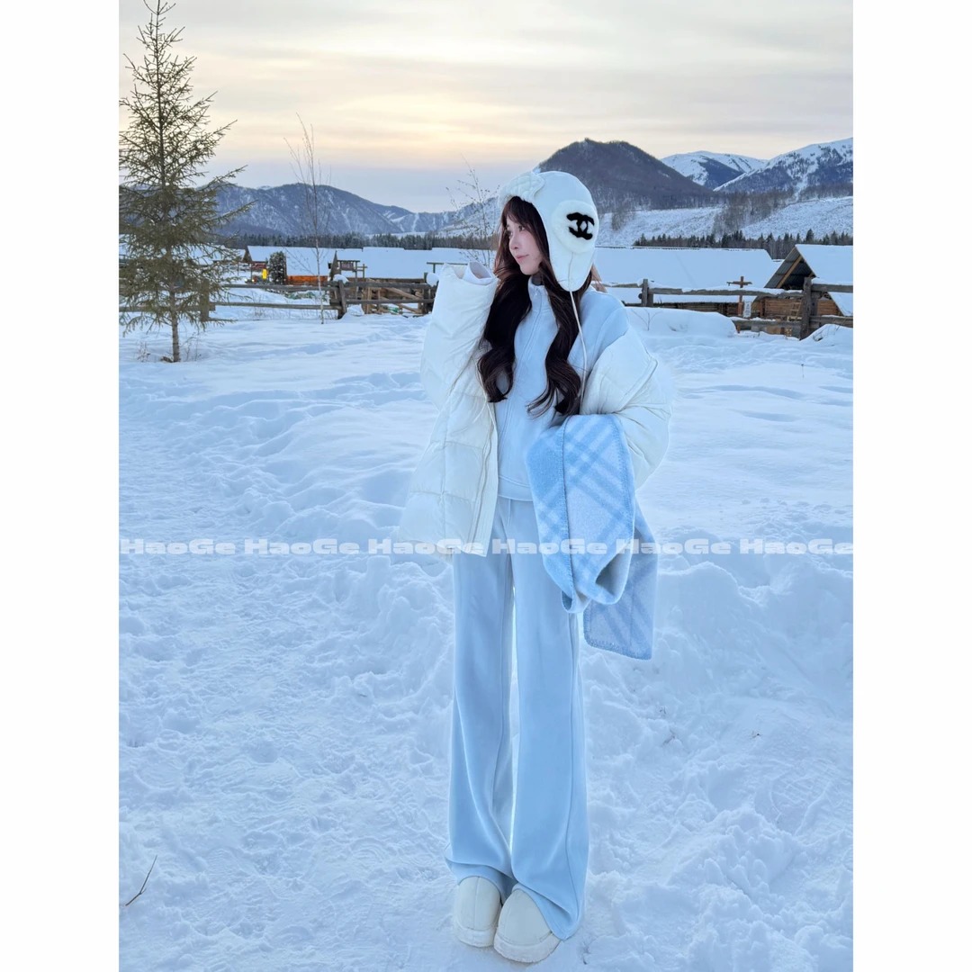 浩哥严选●雾感套装JJD4TZ8114两件套纯色简约时尚休闲设计感小众