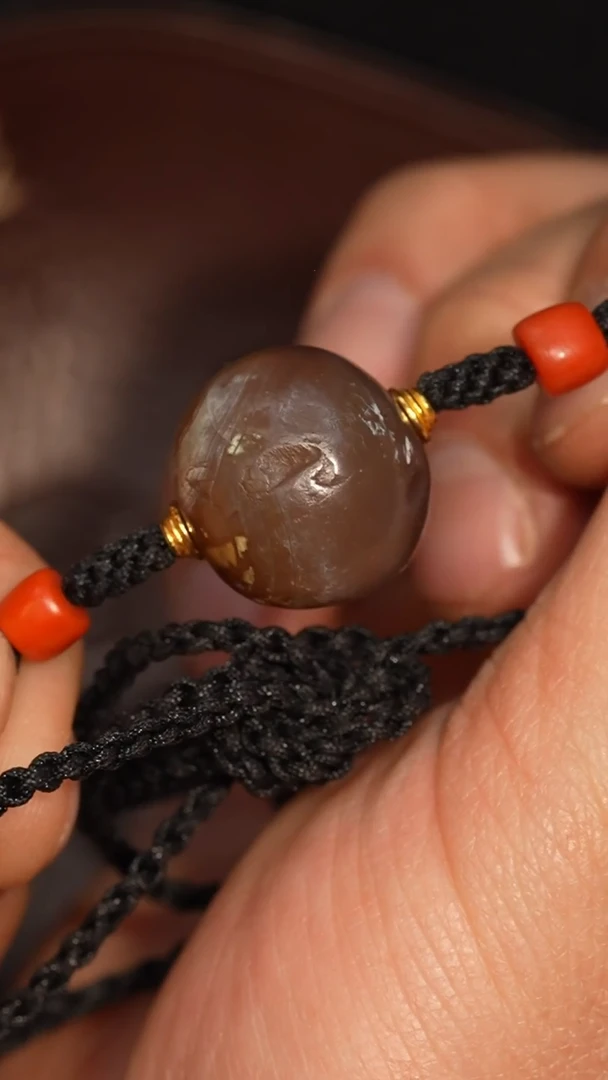 未镶嵌颈饰玛瑙/玉髓冲赛康胡子哥，DIY一177