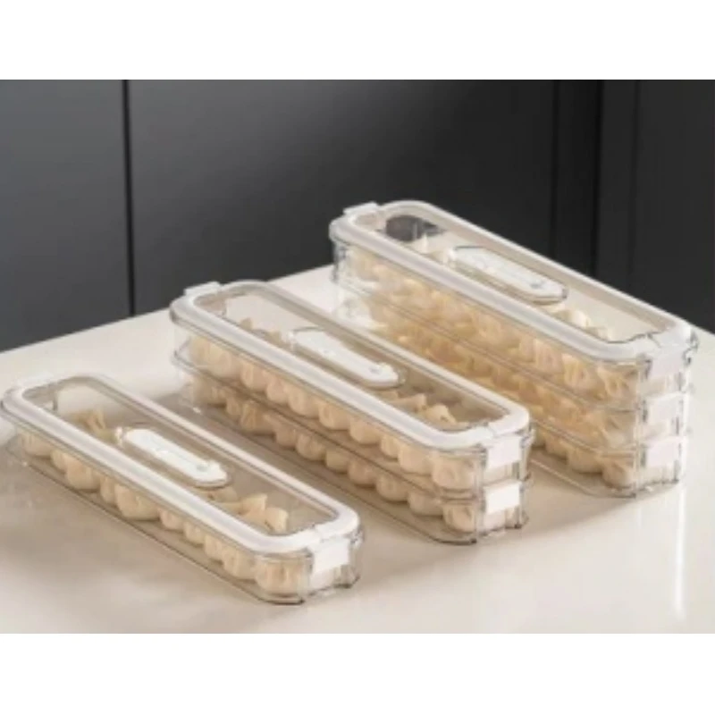 久品边缝式三层饺子盒JP3874