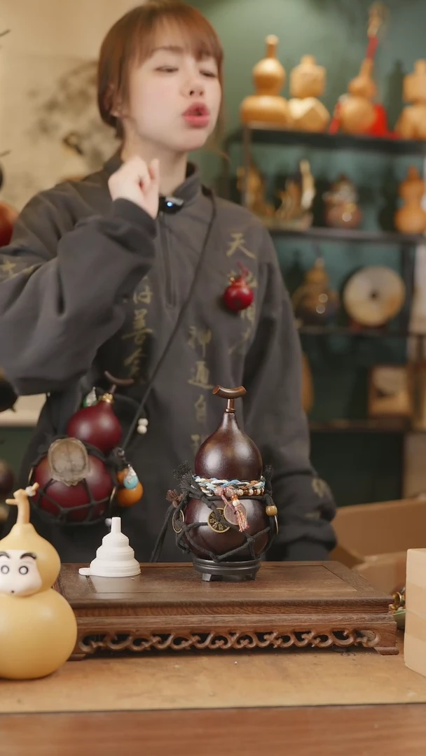 【闪购商品】88号精品天然大漆工艺防渗内胆酒葫芦~