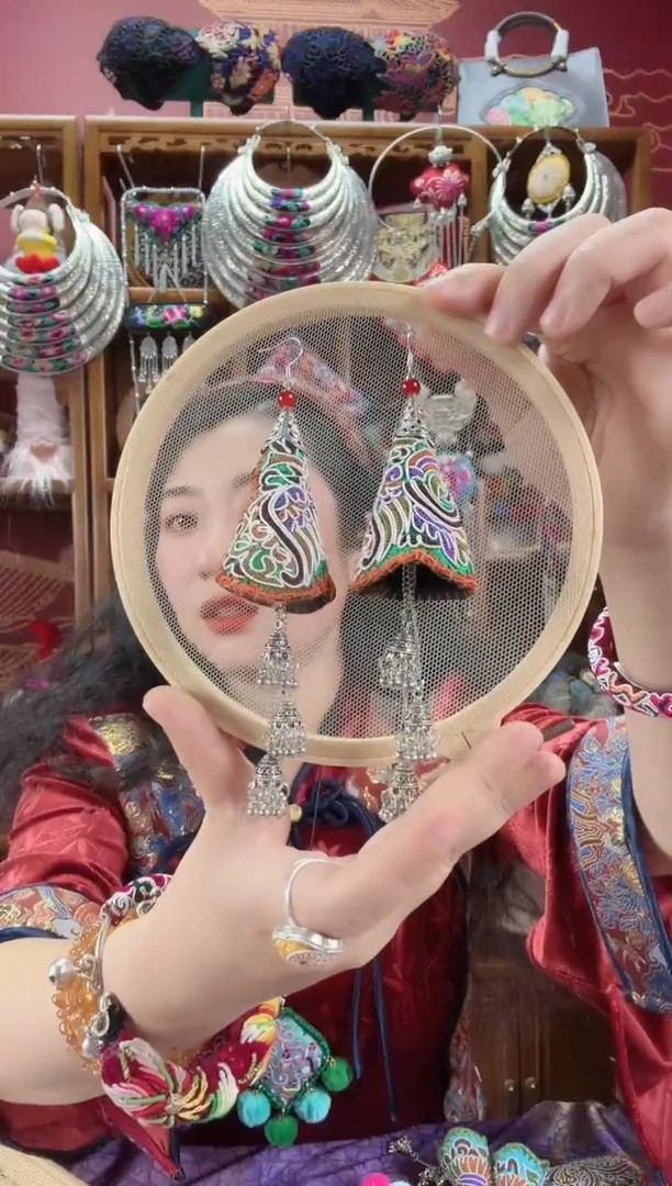 刺绣耳环62甜甜家