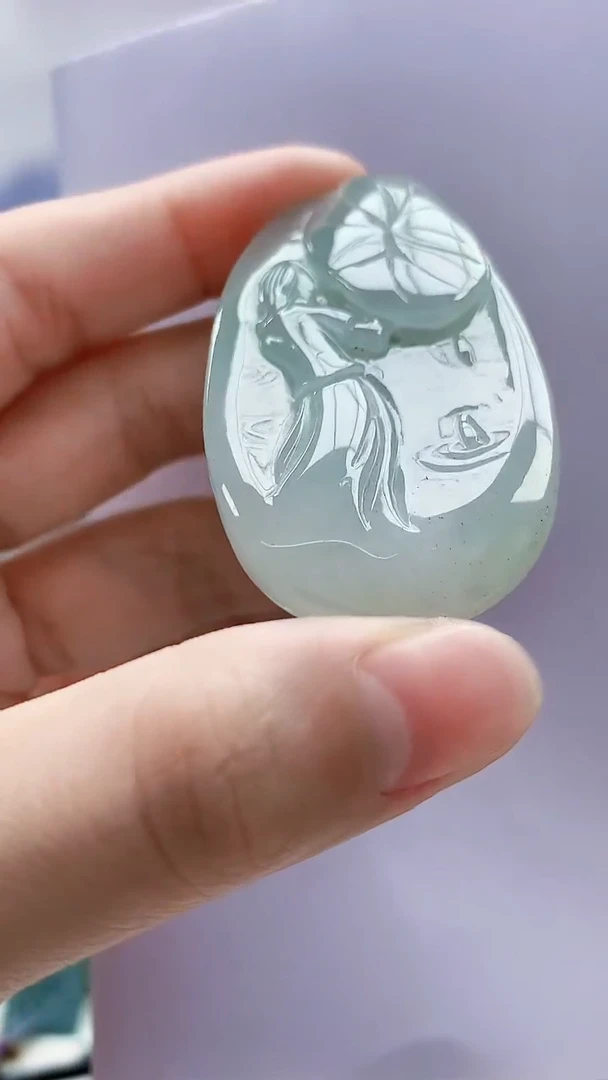 未镶嵌定制翡翠5145lr-毛货挂件192