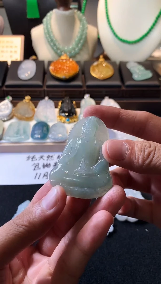 未镶嵌定制翡翠叼***子3906毛货不退不换