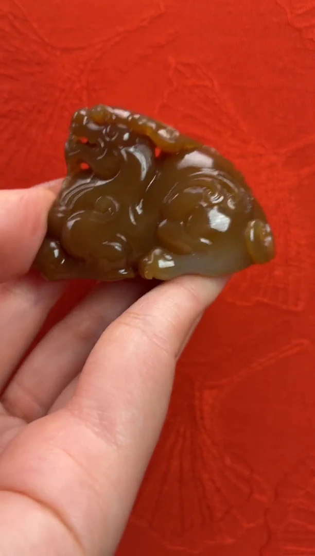 吊坠(不含链)未镶嵌和田玉貔貅吊坠