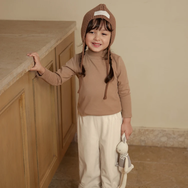 陈大猪小O宝 宝宝德绒打底衫女百搭冬季新婴儿T恤 YPD324165