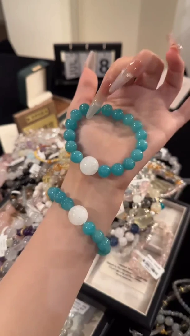 水晶手串合金天河石x2070