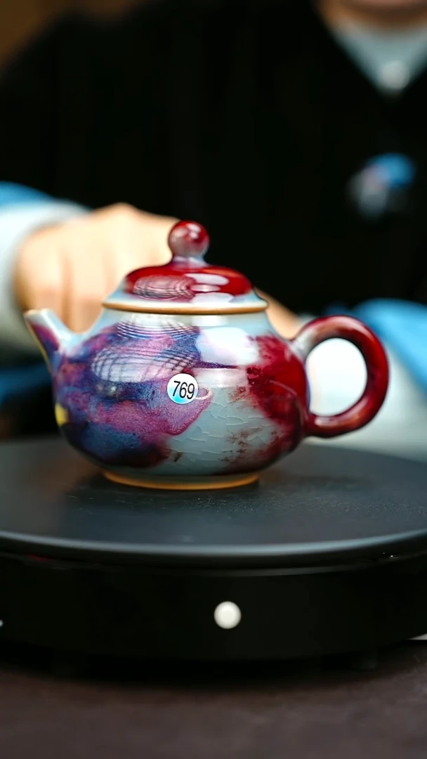 769#原矿钧瓷炉钧釉容天壶