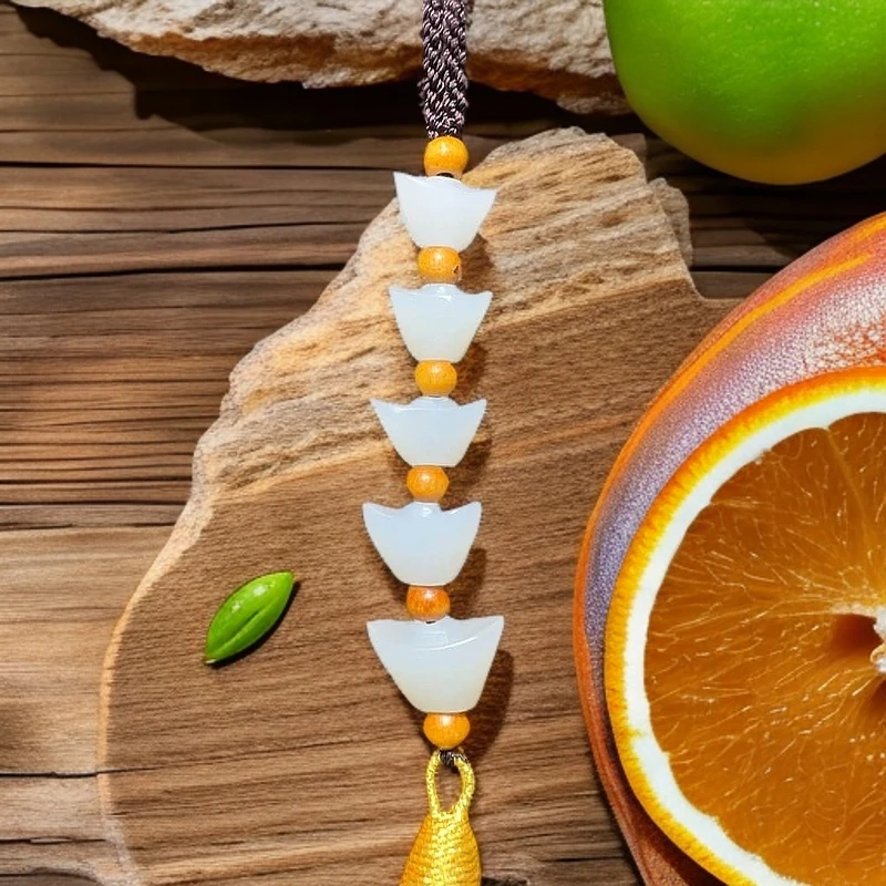 和田玉车挂未镶嵌