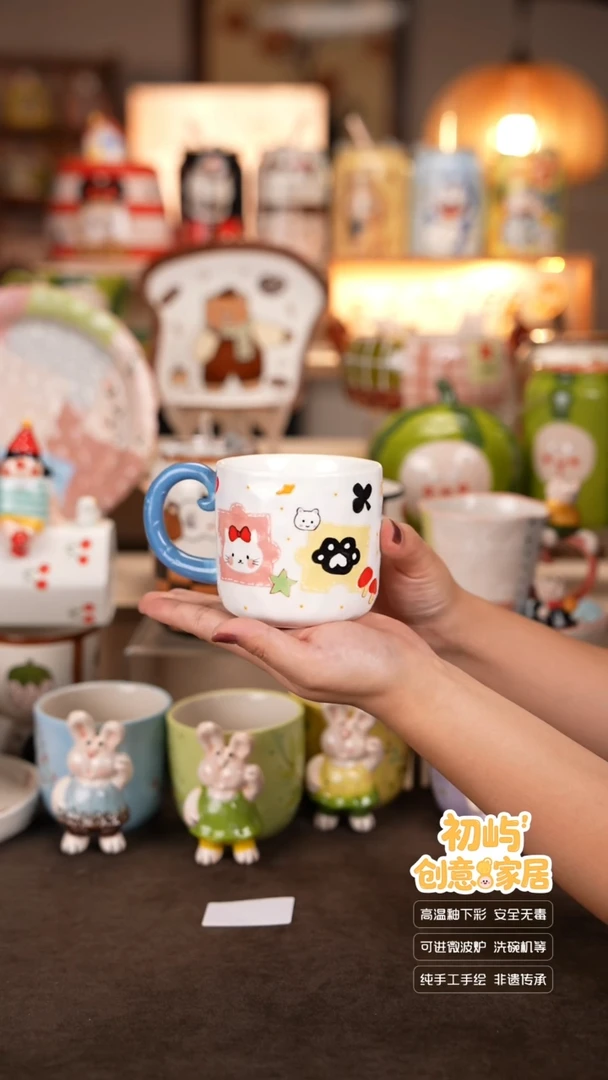 瓷【初屿】手绘陶瓷餐具