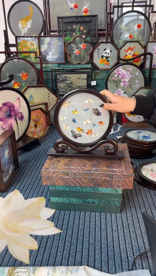 刺绣刺绣双面绣摆件