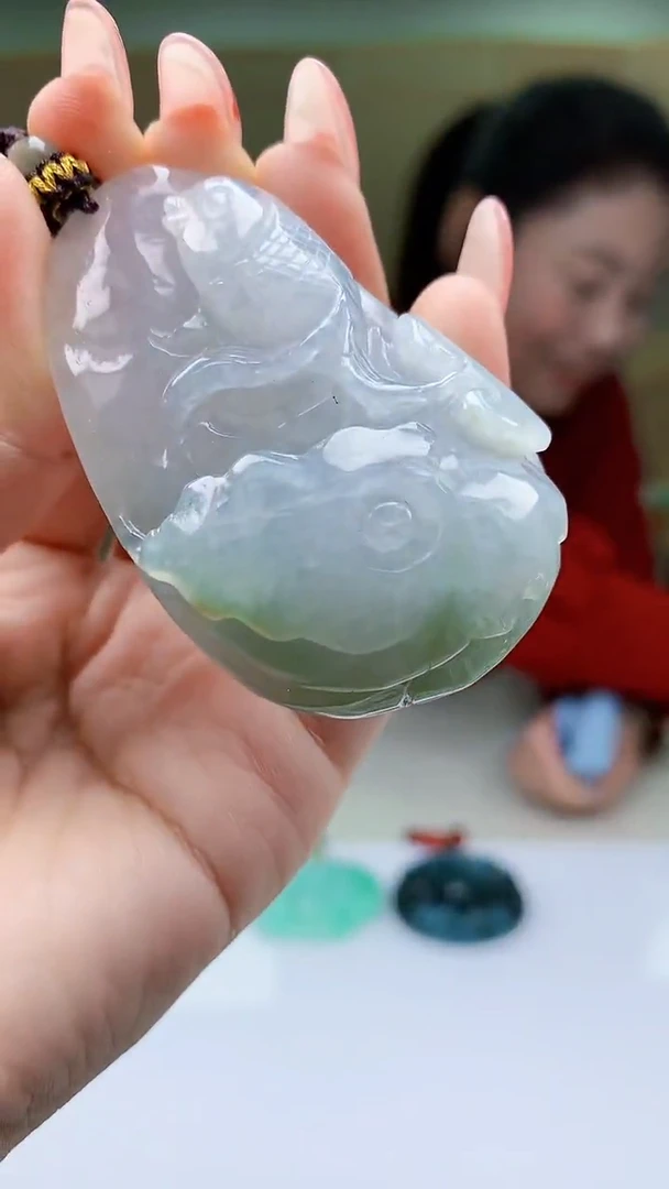 【闪购商品】定制翡翠未镶嵌4902ty-毛货挂件52