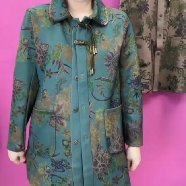 2025春季新款中老年宽松新中式外套