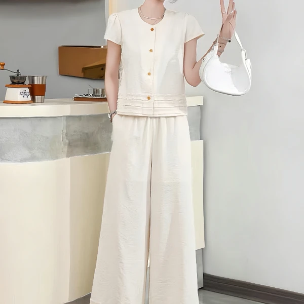 【衣诗恋】两件套夏季新款韩版时尚设计感洋气休闲潮流