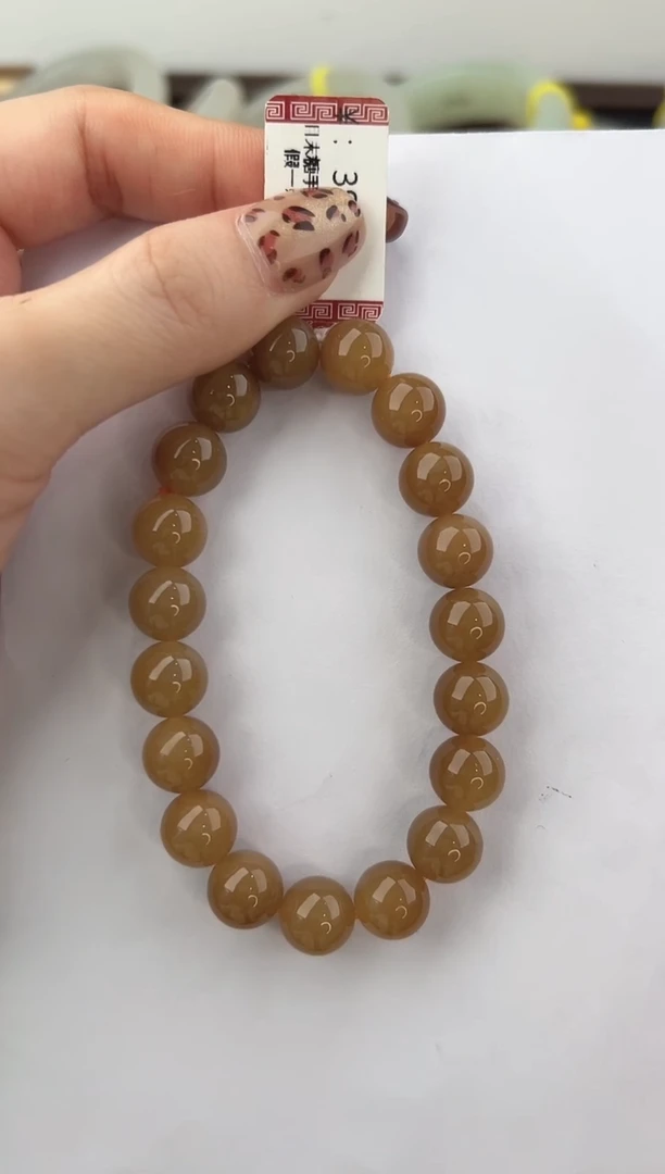 未镶嵌手串和田玉颜色微差无瑕疵