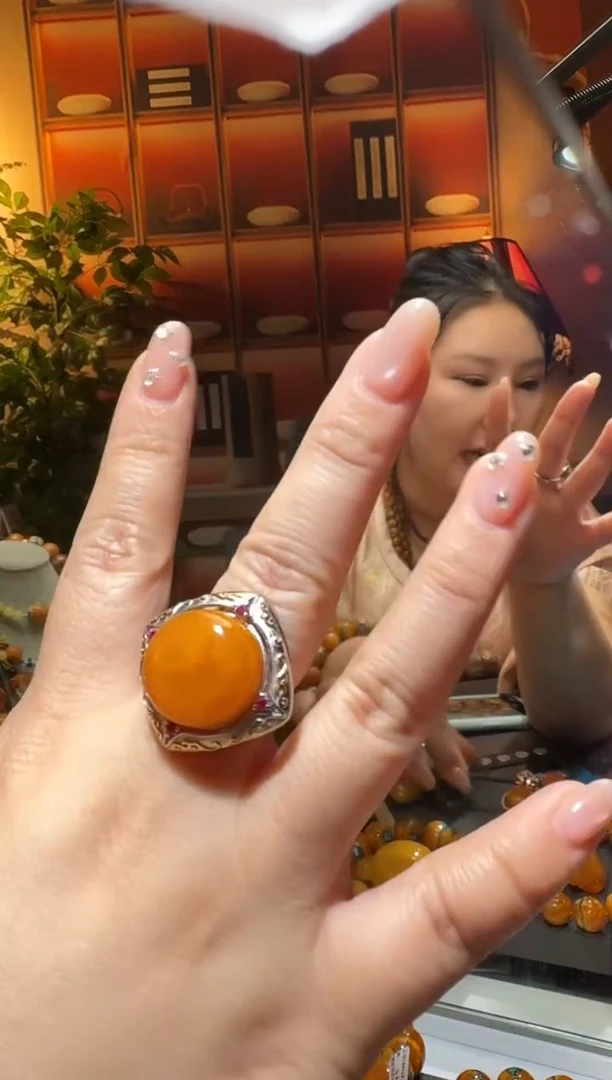 蜜蜡颈饰银S925镶嵌326选择多样性发货其中一件