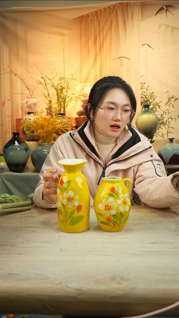 高口陶瓷花瓶花器taozu