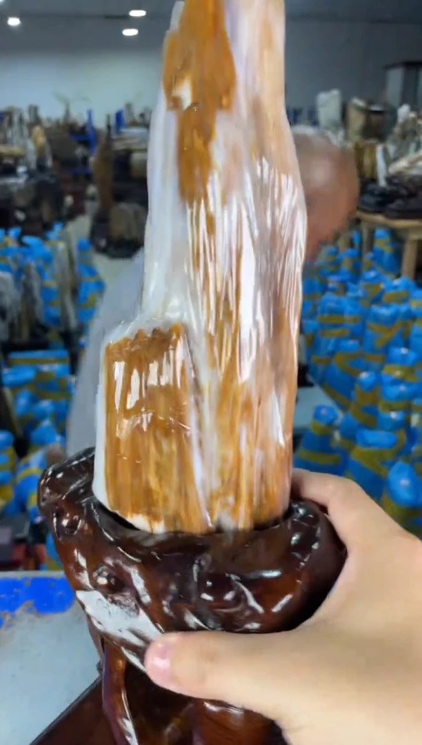 摆件硅化玉未镶嵌10