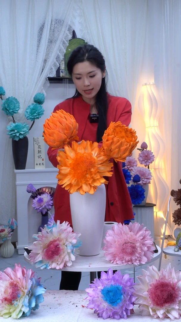 永生洋蓟爱马仕橙3头【微瑕】0162