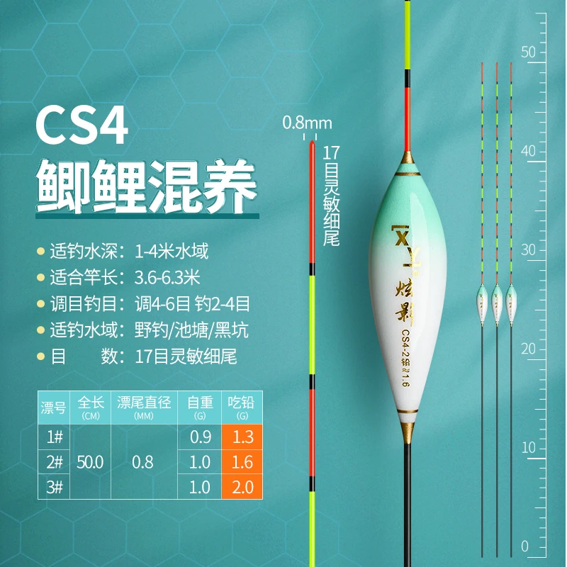 高灵敏加粗尾醒目鲢鳙大物浮漂草洞综合型全水域套装漂鲤鲫鱼浮漂