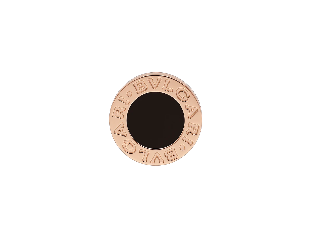 99新 BVLGARI/宝格丽 BVLGARI 经典款 18K金 小圆饼耳钉 时尚百搭