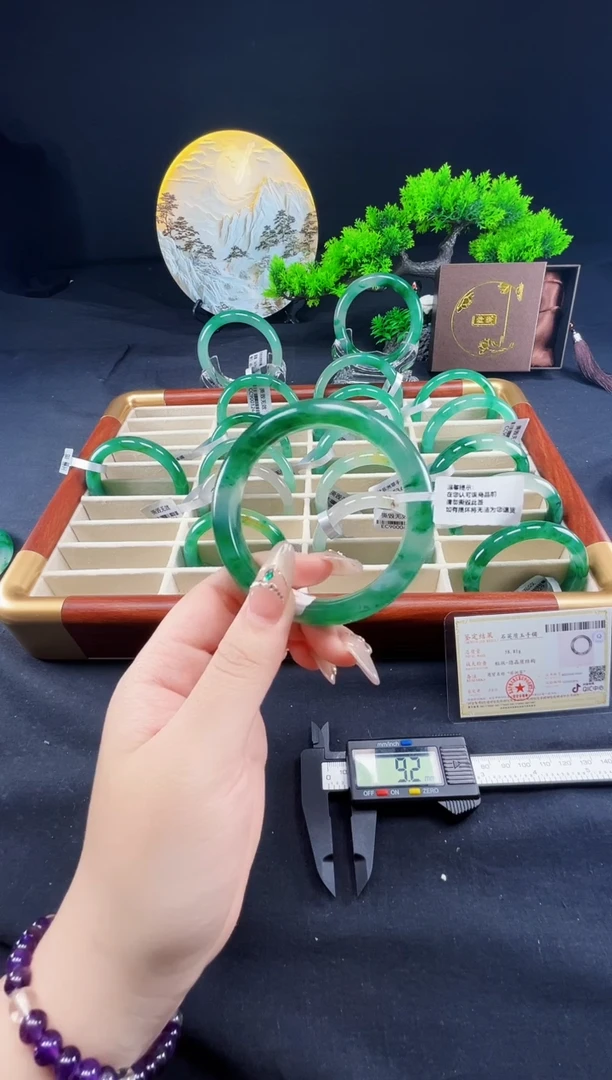 未镶嵌手镯石英质玉（非洲翠）真品上等纯天然非洲翠玉手镯石英质玉