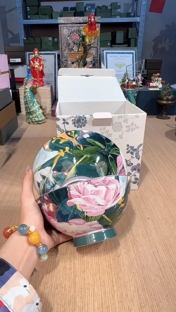 【闪购商品】杯118油画面碗套二