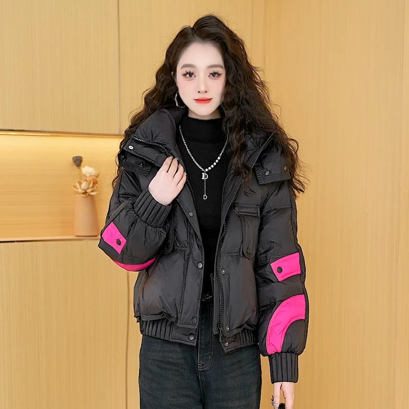 【羽绒服】冬季白鸭绒羽绒服百搭新款时尚气质休闲保暖外套女小个子