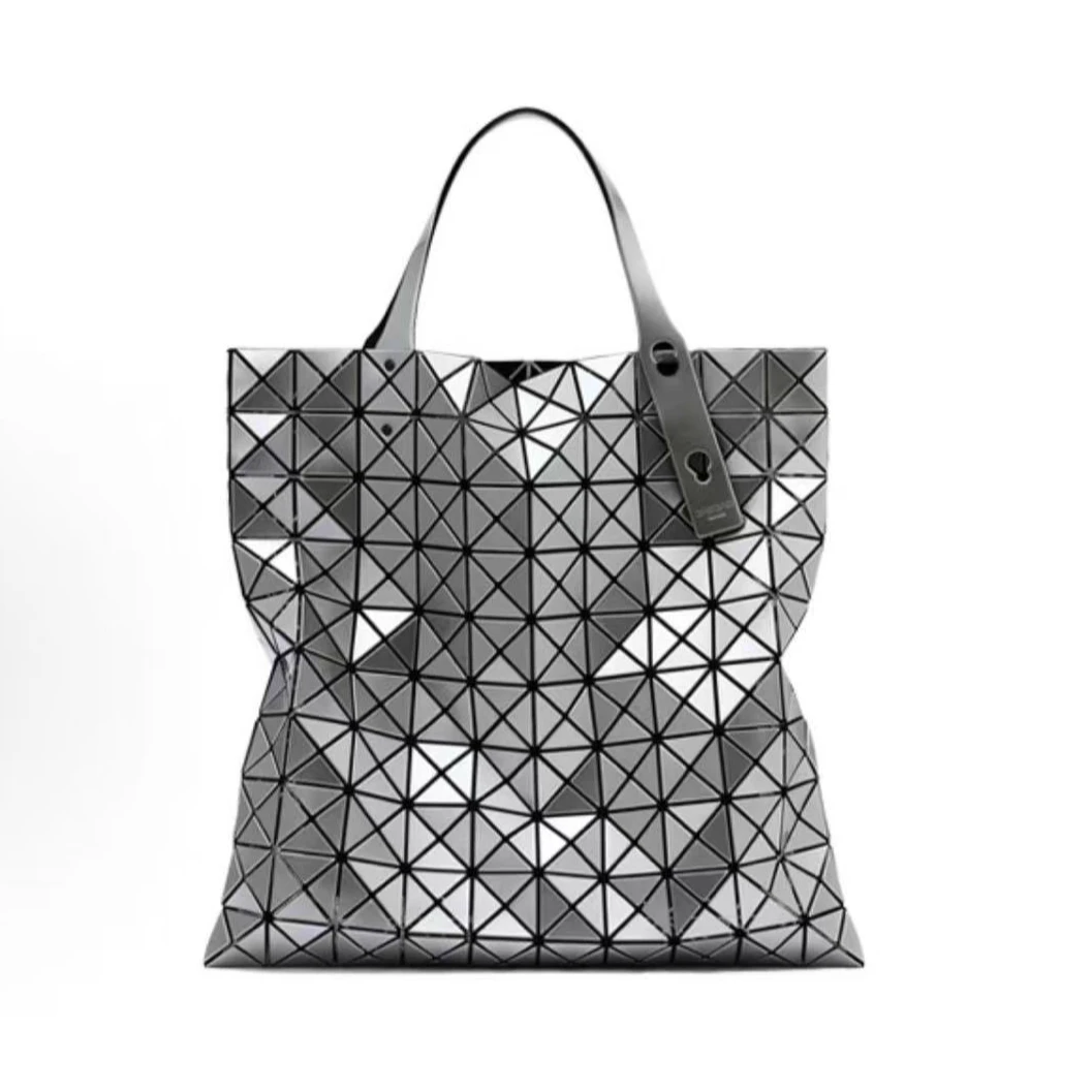 95新 Issey Miyake/三宅一生 安洁利三宅一生银色托特包