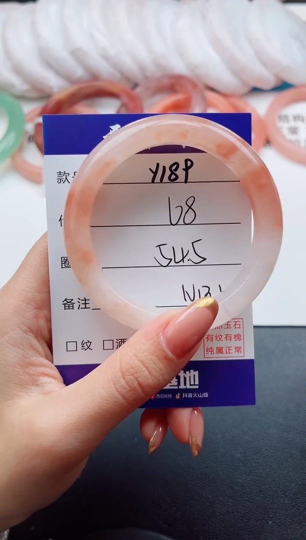 未镶嵌手镯石英质玉Y189--54.5