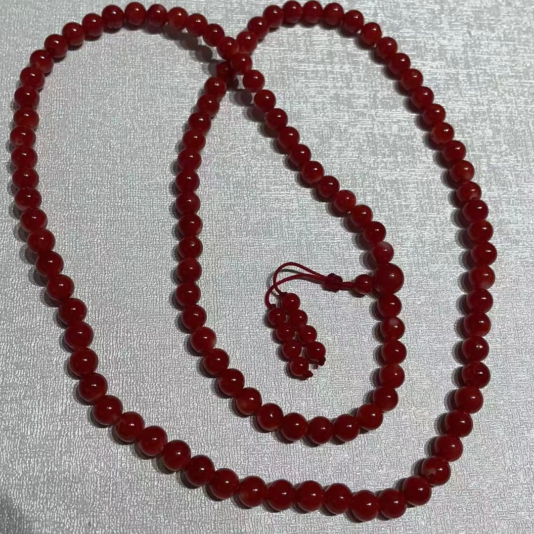 绛树阿卡珊瑚 108珠串