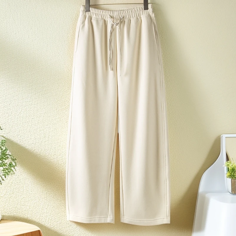 Pada&YS【弯刀裤】韩系基础穿搭 加绒休闲裤 7338  Hi Fortune