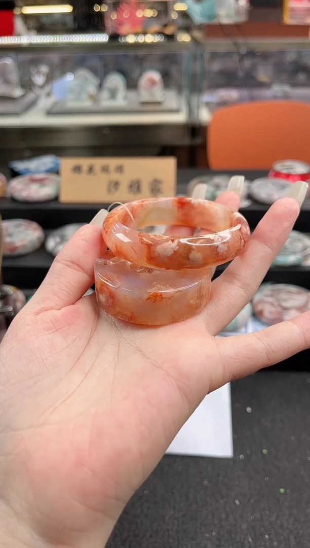 未镶嵌手镯石英质玉51圈口 （赠品镯心）365487