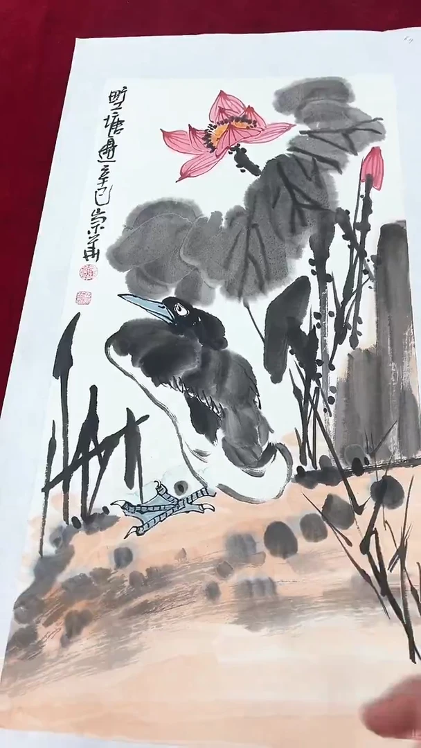 国画辛崇华绘画2pc花鸟