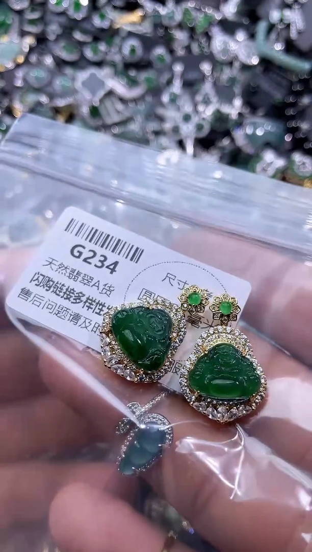 【闪购商品】翡翠颈饰未镶嵌G234多样性发其一