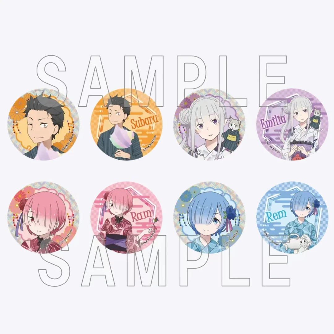 从零开始的异世界生活 七夕仙台吧唧徽章 正版日谷