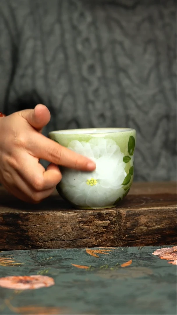 【闪购商品】杯杯手工手绘同款陶器