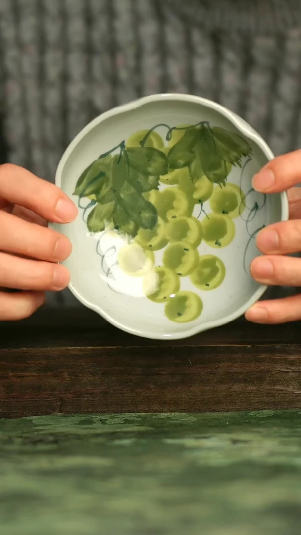 陶瓷青诗集手工手绘瓷器
