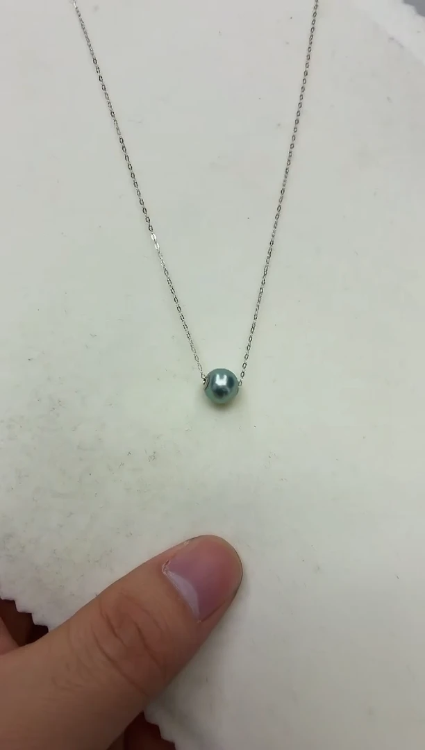 18K金镶嵌DA海水珍珠路路通8-9 y562