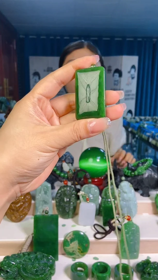 和田玉未镶嵌挂件1