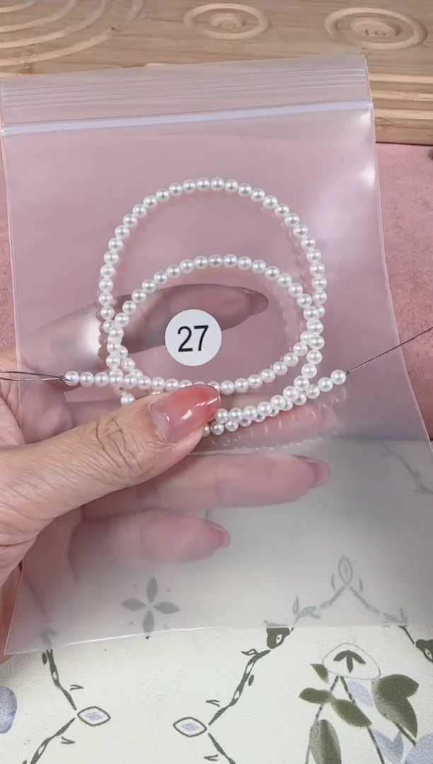 未镶嵌淡水珍珠手链原矿无优化无裂